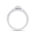 thumbnail image 4 of AFFY 0.50CT White Cubic Zirconia Wedding Bridal Ring Set in 14K White Gold over Sterling Silver-11.5, 4 of 7