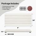 thumbnail image 3 of WarmHaven2PCS Diatomite Quick Stone Drying Tray Mat for Bathroom & Kitchen Counter, Instant Dry Water Absorbent Drink Bar Coasters,Vanity Sink Caddy Organizer,Dish Soap Sponge Holder, Ivory,8"x3.8", 3 of 14