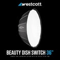 thumbnail image 2 of Westcott 36-Inch Beauty Dish Switch (White Interior) Bundle with Rapid Box and Bowens Beauty Dish Switch Insert (2 Items), 2 of 7