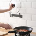 thumbnail image 3 of Cheers Support de Couvercle de Pot Auto-Adhésif Mural en Acier au Carbone Design Stable en Forme de U pour Cuisine, 3 of 8