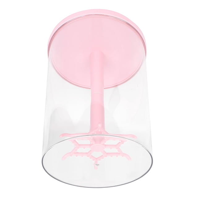 Clear Rotatable Figure Display Case 360 Degree Rotating Transparent Doll Storage Box for Collectibles with ABS Thick Panels Protection 22x29x18cm