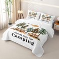 thumbnail image 3 of Erosebridal Retro Camper RV Print Quilt King,Happy Camping Theme King Coverlet Set For Camping Lover,3-Piece, 3 of 7