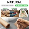 thumbnail image 2 of IDL Packaging 36" x 720 feet (8640 inches) Brown Kraft Paper Roll, 50 lbs. (Pack of 1), 2 of 7