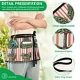 thumbnail image 4 of Yayeee Waist Apron with Pockets for Cooking Waterproof Half Server Aprons, Stripes Trees, 4 of 7