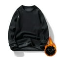 thumbnail image 2 of GigrtiJin Sweatshirts for Men Plus Size Thermal Warm Sweatshirt Pullover Thick Winter Solid Color Sweatshirts, 2 of 9