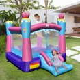 thumbnail image 4 of Costway Inflatable Bounce House 3-in-1 Princess Theme Inflatable Castle w/ 735W Blower, 4 of 10