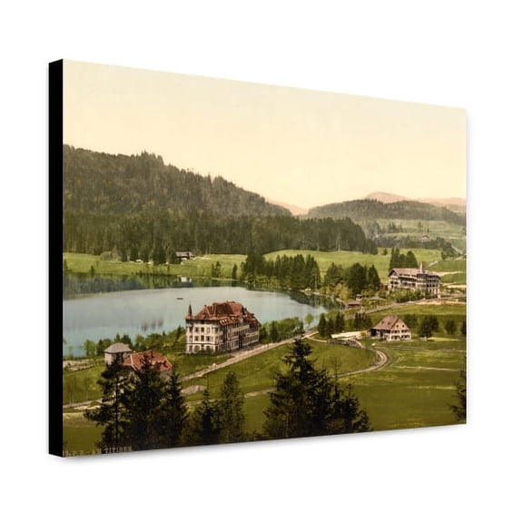 Canvas Print: On The Lake, Titisee, Black Forest, Baden, Germany, circa 1890