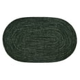 thumbnail image 3 of Better Trends 8' x 10' Oval Braided Rug 100% Polyester Durable and Stain Resistant Reversible Indoor Area Utility Rug, Chenille Tweed Collection - Diluth & Emerald, 3 of 5