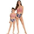 thumbnail image 4 of GYRATEDREAM Family Matching Swimsuits Two Pieces Ruffles V Neck Bikini Set Mommy and Me Bathing Suits, 4 of 6