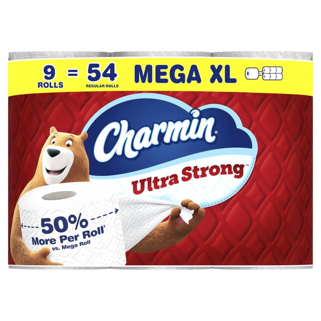 Papel higiénico Charmin Ultra Strong 9 rollos Mega XL de 2 capas