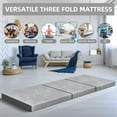 thumbnail image 4 of Tri-Fold Memory Foam Mattress 3 Inch, Portable Folding Mattress for Camping, Guest Bed & Travel, 4 of 7