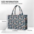 thumbnail image 3 of Large Capacity Tote Bag,Blue Background Football Hot Air Balloons Pattern Handbag Fashion Luxury Tote Bag,15.7"x13"x 5.1" Inches,Laptop Compatible, 3 of 6