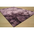 thumbnail image 2 of Handmade Wool Purple Contemporary Abstract Dip Dyed Rug, 2 of 3