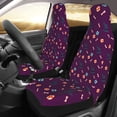 thumbnail image 3 of XMXT 2Pcs Car Seat Cover Decor Protector, Halloween Elements Print Front Seat Covers for Cars SUVs, Universal Fit, 3 of 9