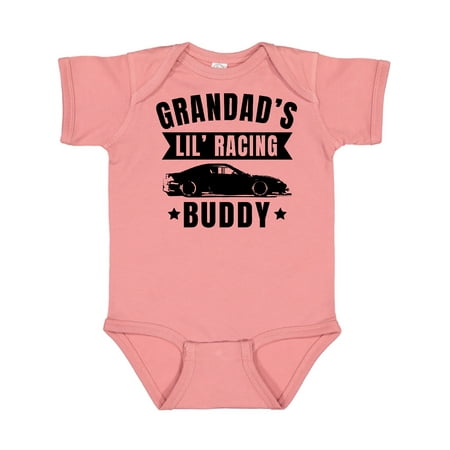 

Inktastic Grandads Lil Racing Buddy Gift Baby Boy or Baby Girl Bodysuit