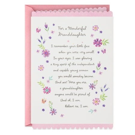 Hallmark Birthday Card for Granddaughter (Celebrating the Young Woman You Are)