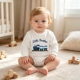 thumbnail image 5 of Xyant Little Brother Matching Outfit Baby Boy Sweatshirt Pullover Tops Long Sleeve Romper for Infant Newborn Boy,Size 0-3 Months, 5 of 6