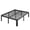 Black, variant on Einfach 14'' Twin Bed Frame, Platform Metal Bed with 12'' Under-Bed Storage Space, Upgraded Curved Bed Feet, 3500 LBS Capacity, Black