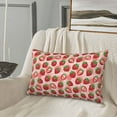 thumbnail image 5 of Honeii Cute Strawberry Decorative Throw Pillow Case - Elevate Your Couch, Sofa, or Bed with Stylish Home Decor, Perfect Gift Idea-14"x20", 5 of 6