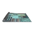 thumbnail image 2 of Ahgly Company Indoor Round Patchwork Light Blue Transitional Area Rugs, 7' Round, 2 of 4