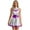 Purple, variant on TiaoBug Women's Metallic Alien Dress Halter Neck Shiny Holographic Dance Dresses Green S