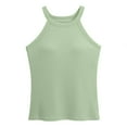 thumbnail image 4 of Baberdicy Built-in Bra Camisole - Women's Seamless Sleeveless Undershirt, Supportive Padded White Layering Tank Top (Green | XL), 4 of 6