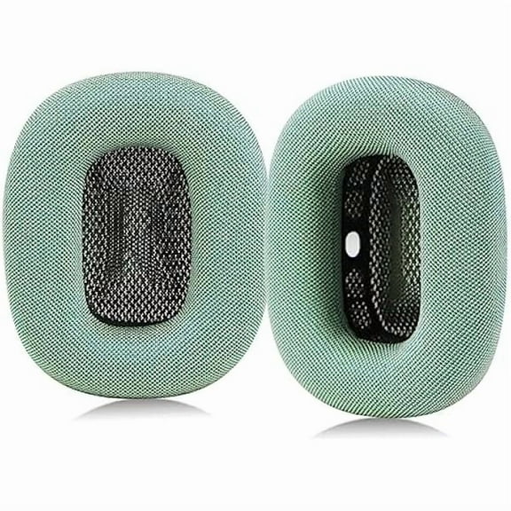 Upgraded Ear Cushions for Apple AirPods Max Headphones, Mesh Fabric Replacement Ear Pads Cover with Memory Foam and Magnet,Closer to The Original(Green)