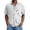 White, variant on Mens Casual Waffle Shirt Short Sleeve Button Down Shirts Loose Fit Green XL