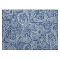 thumbnail image 2 of Addison Rugs Chantille Indoor/Outdoor Transitional Paisley Navy Washable Rectangle Rug, 1'8" x 2'6", 2 of 6