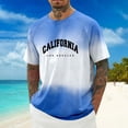 thumbnail image 3 of California Los Angeles Letter Graphic Tees for Men 2026 Summer Casual Short Sleeve Crewneck T Shirts West Coast Streetwear, 3 of 5