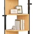thumbnail image 5 of Dextrus 6-Tiers Corner Shelf, 69" Tall Corner Storage Stand Unit , Corner Bookshelf Modern Free Standing Bookcase for Living Room, Home Office, OAK & Black, 5 of 11