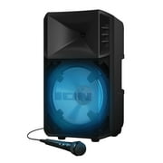 ION Power Glow 300 300-Watt Portable Bluetooth Party System Speaker with Lights, Microphone, and Stereo-Link