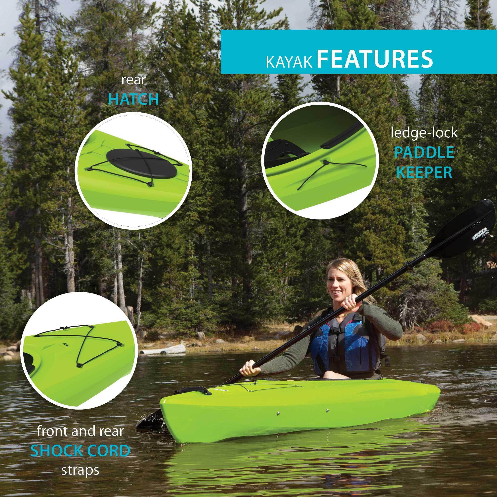 Lifetime 90766 Revel 10 Sit-Inside Kayak  Lime Green