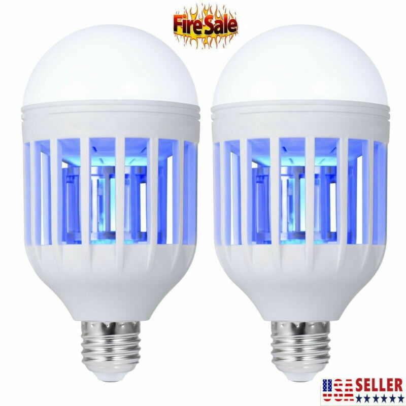 Bug Zapper Night Light Dual Bright LED Light Bulb Mosquito Zapper Kids