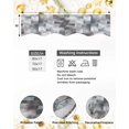 thumbnail image 6 of Gray Geometric Fireplace Mantel Scarf Table Runner, Modern Abstract Art Block Winter Garland Mantel Top Tablerunners Dresser Scarves Cover Decorations for Windows Party Living Room 60''x17'', 6 of 6