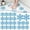 C_Blue2, variant on Bathtub Non Slip Stickers, 6 Pcs Shower Stickers for Safety Bathroom Tubs, Bathtub Non Slip Stickers and Adhesive Decals Scraper for Bath Tub, Shower Floor, Stairs, Ladders, Luminous Green, 3.1 Inch