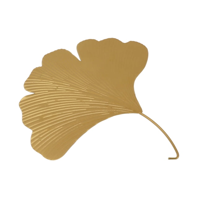 Colgante de Pared de Ginkgo Biloba ANGGREK de Metal Elegante y Moderno