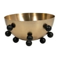 thumbnail image 6 of Elegant Round Metal Decorative Bowl for Coffee Table Accent - Home Table Decor for Centerpiece Decorations - Ideal as Key and Candy Bowl for Kitchen Counter Display - 6", Gold & Metallic, 6 of 11