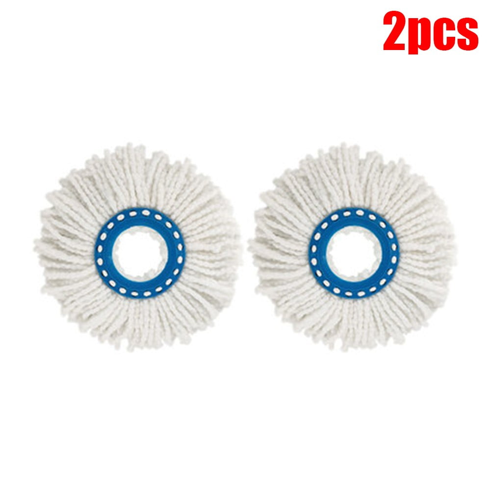 QIFEI 2pcs Spin Mop Replacement Head for German Leifheit Disc, Microfiber Spin Mop Refills