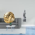 thumbnail image 2 of Figura de cerámica,Figura de cerámica con forma de bola de hilo y nudo,Escultura estética para oficina,estantería,decoración del hogar,Estatua de Guan Yin,Estatua de Guan Yin para, 2 of 8