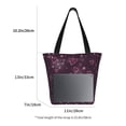 thumbnail image 5 of Bingfone Snowflakes and Hearts Women Shoulder Tote Bags Casual Bag Ladies Shopping Handbag, 5 of 8