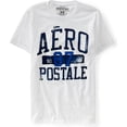 thumbnail image 1 of Camiseta gráfica para hombre Aeropostale Aero No. 87 blanca extragrande, 1 of 1