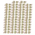 thumbnail image 1 of 100 Pcs 8mm Spring Band Type Action Fuel Hose Pipe Air Clamp Bronze Tone, 1 of 3