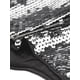 thumbnail image 5 of INSPIRAR CHIC Top de Mujer con Brillo, Tirantes de Espagueti, Dobladillo Curvo, Parte Brillante, Crop Cami L Plata, 5 of 6