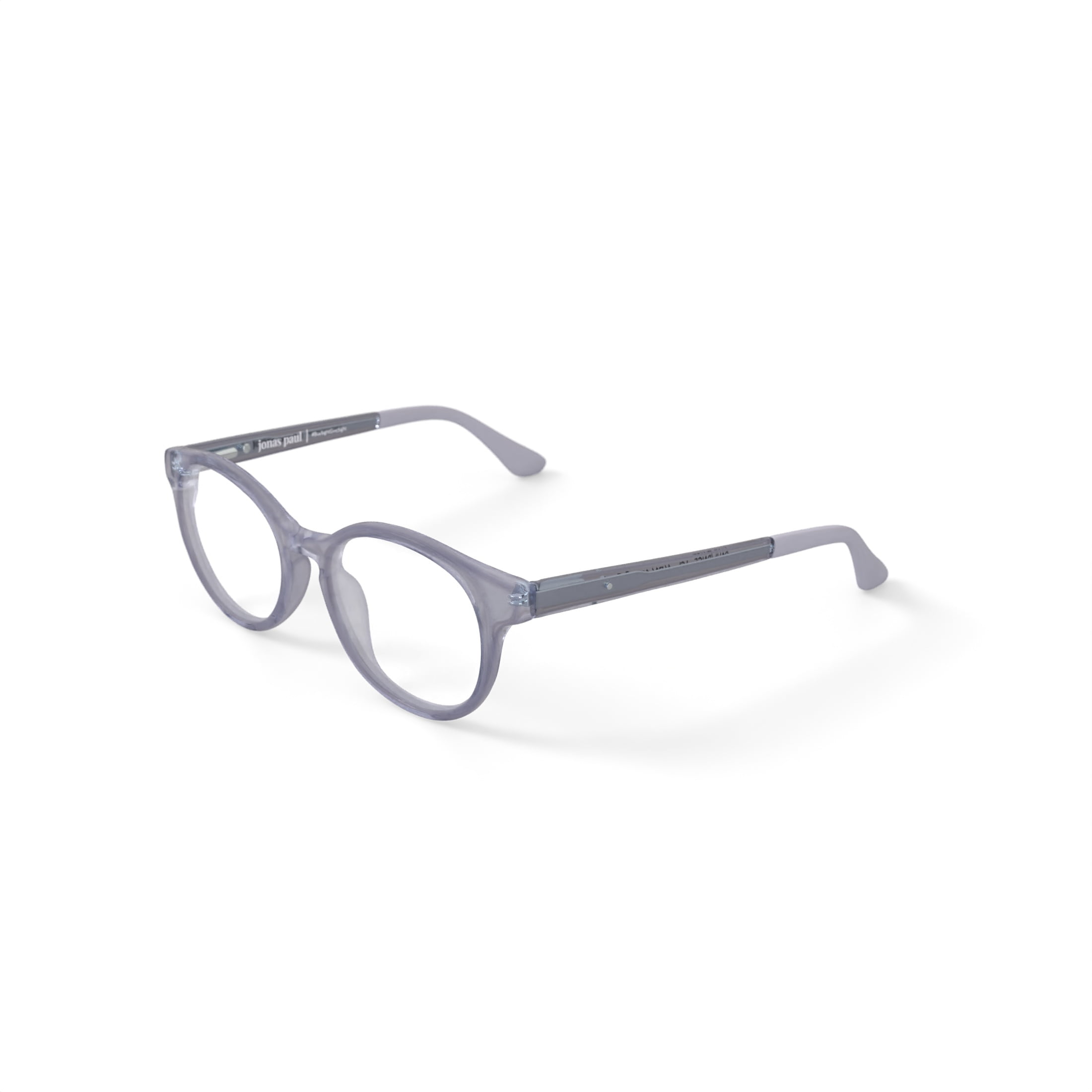 Jonas Paul Youth Paul/Paige Round Prescription Eyeglasses with Case, Clear