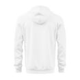 thumbnail image 5 of Men's Hooded Jackets Front Zip Drawstring Print Windbreaker Casual Stylish Sports Fitness Outwear With Multi Pockets (XL, White), 5 of 8