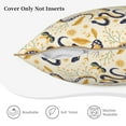 thumbnail image 3 of KLL Snake And Floral Decorative Throw Pillow Covers Velvet Soft for Couch Sofa Bedroom Living Room Outdoor (No pillow core)- 18"x18", 3 of 5