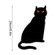 thumbnail image 3 of Decoración de Jardín de Hierro Forjado para Halloween | Juego de 4 Letreros Únicos con Forma de Gato | Material Acrílico Resistente | Resistente a La Intemperie | Tamaño: 24 Cm | Incluye Taco para Ti, 3 of 5