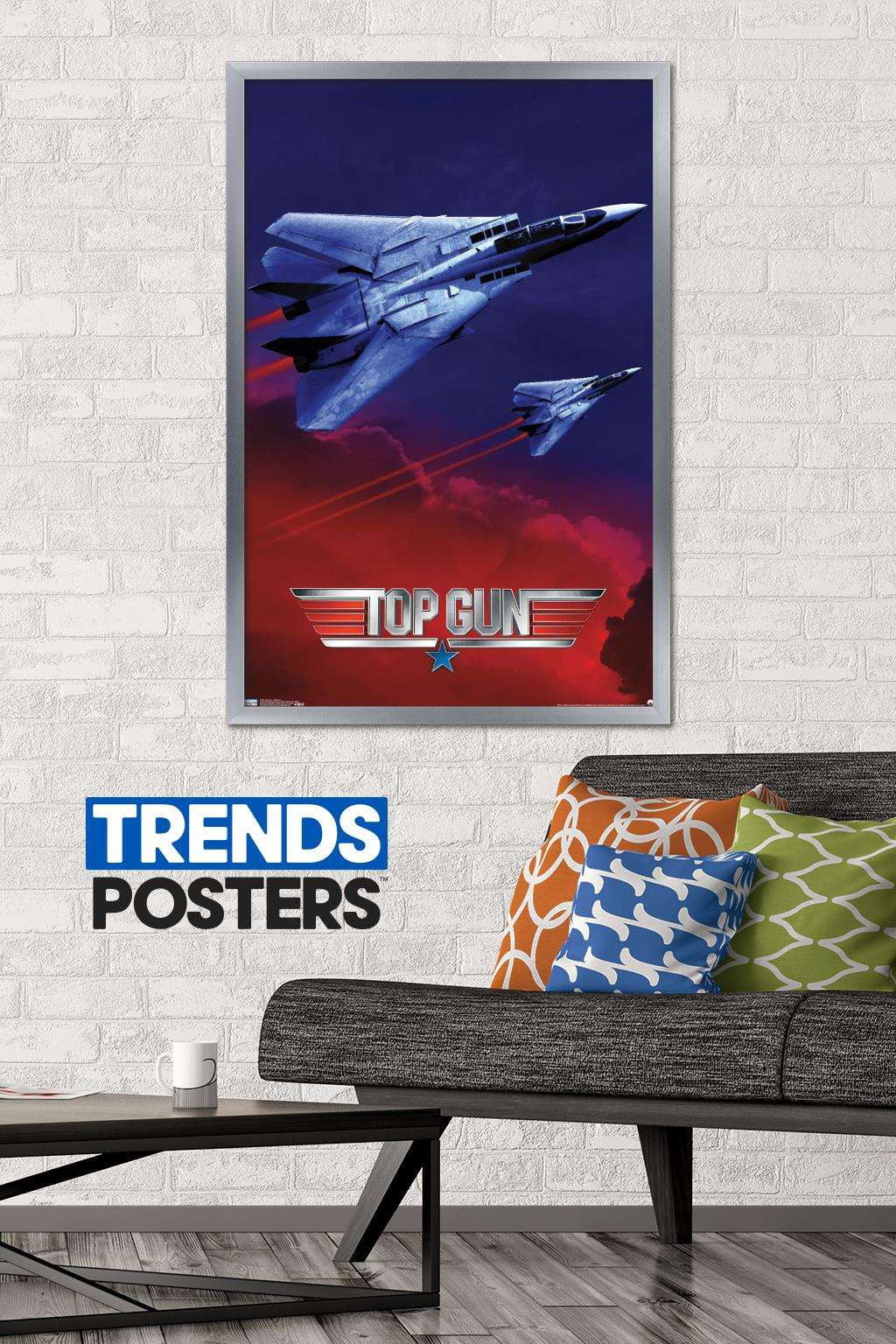 Top Gun - Wingman Wall Poster, 22.375" x 34", Framed