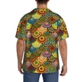 thumbnail image 3 of Sikiie Colorful Circle Men's Cuban Shirt, Hawaiian Shirts, Business Casual Button Down Shirts, Short Sleeve Shirt-Medium, 3 of 5